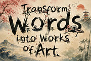 SumiBlossom - Japanese Art Font, a Script Font by HypeWorksCo (Thumbnail 2 of 13)