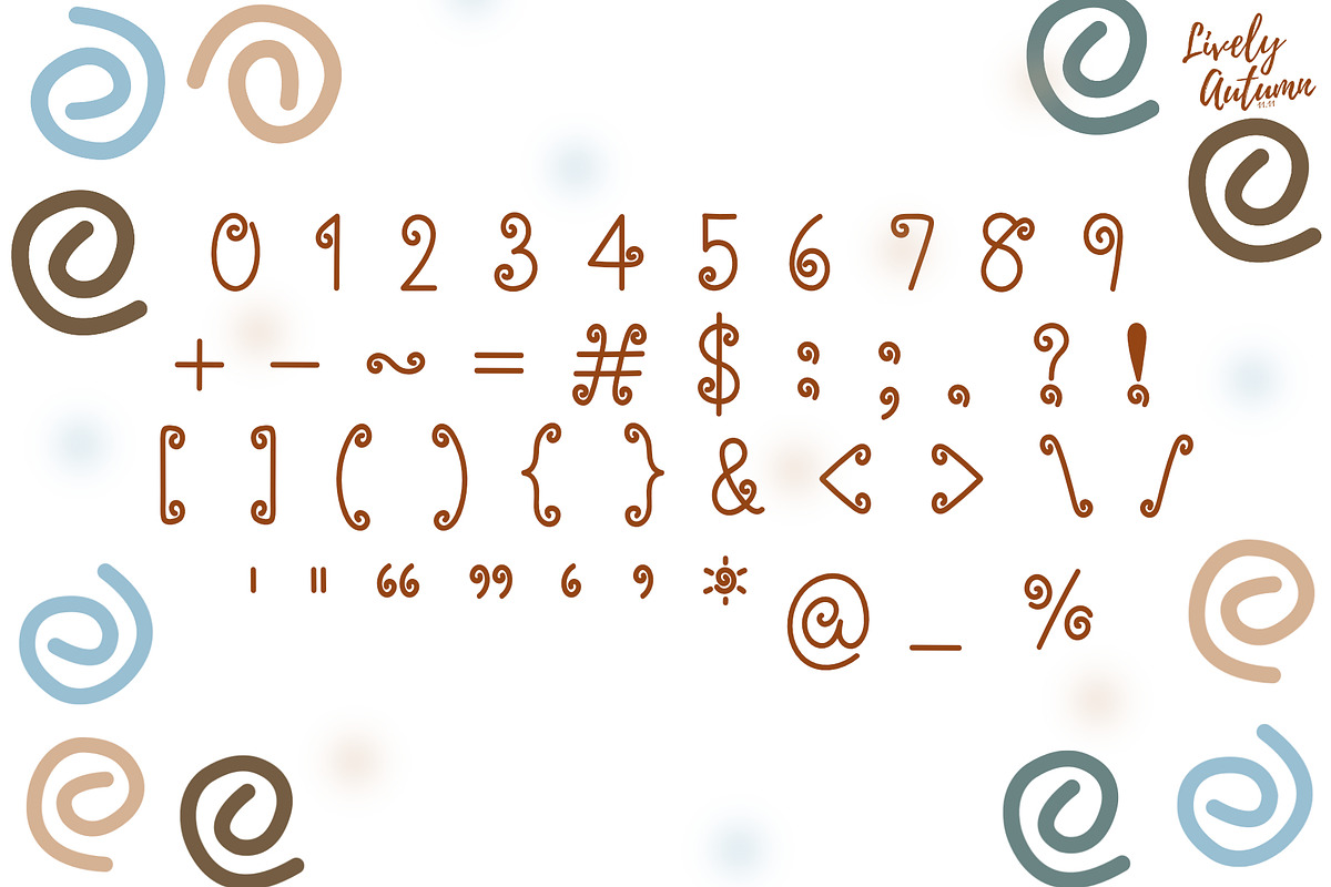 Rolly Font, a Symbol Font by LivelyAutumn11.11 (Photo 3 of 4)