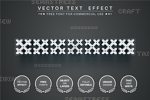 Craft - Editable Text Effect