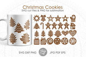 Christmas cookie SVG, gingerbread