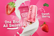 Vanila Moont - Ice Cream Display Fon, a Handwritten Font by twinstd (Thumbnail 7 of 10)