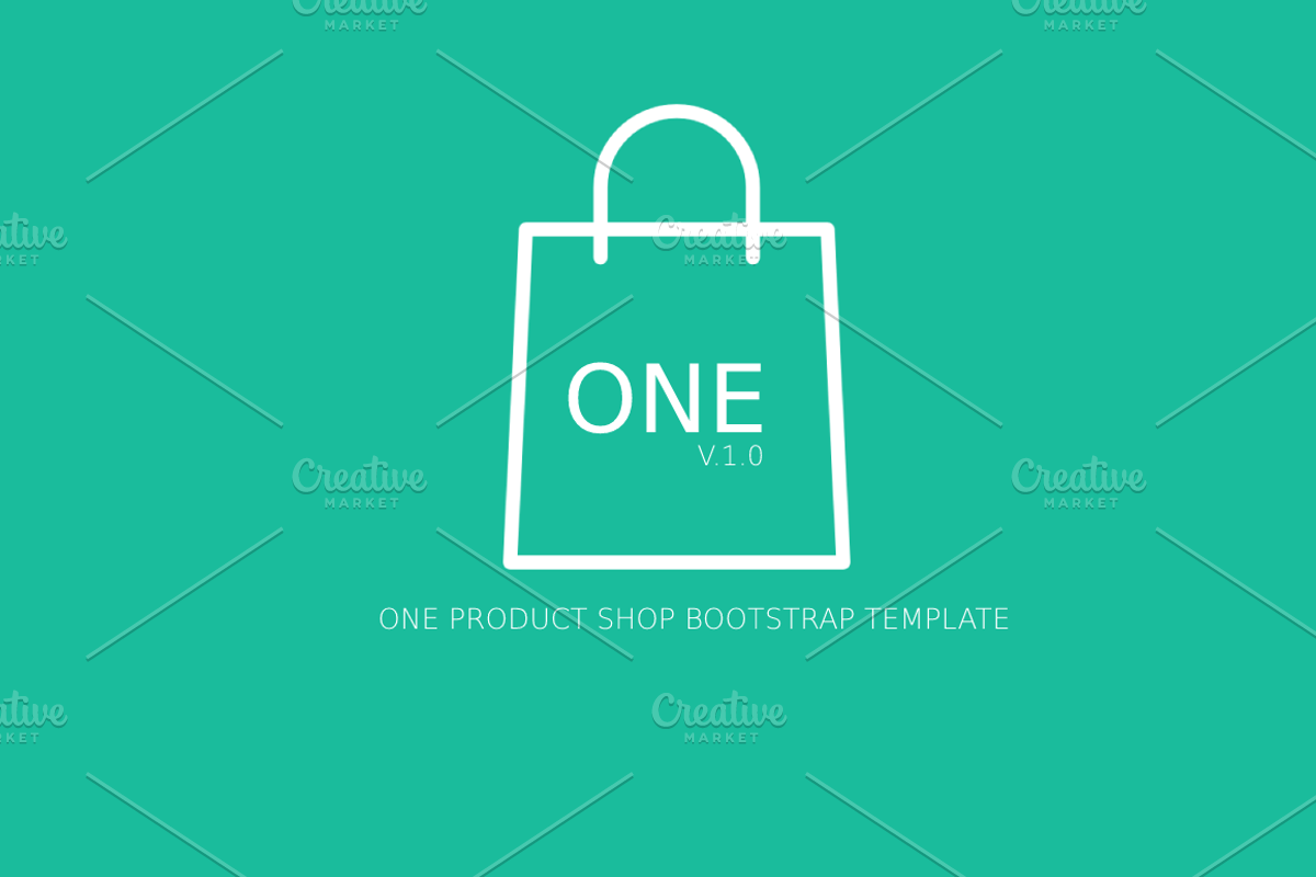 One - 1 Product Shop Template, a Bootstrap Template by AleksandarUrosevic (Photo 1 of 2)
