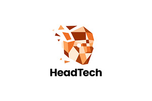 Human Head Technology Geometric