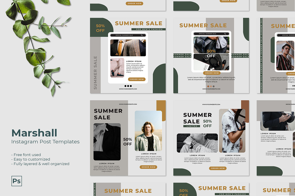 Marshall - Instagram Post Template, a Social Media Template by MuSan (Photo 1 of 4)