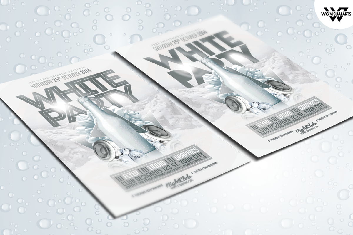 WHITE PARTY Flyer Template, a Flyer Template by WG DESIGN (Photo 2 of 4)
