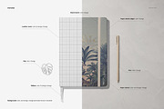 Leather Notebook Mockup Set, a Merchandise Mockup by creatsy5 (Thumbnail 3 of 10)