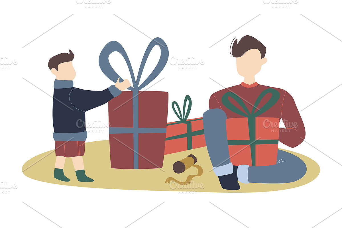 Cartoon Christmas Illustration Set, a Decorative Illustration by Chloe's Illustrations (Photo 6 of 7)