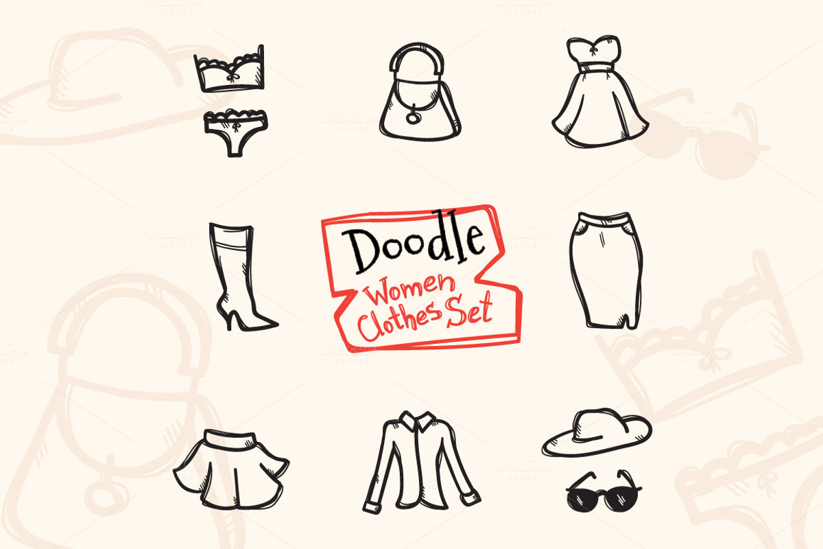 72 Doodle Elements Pack, an Icon by Trapezoid (Photo 3 of 12)