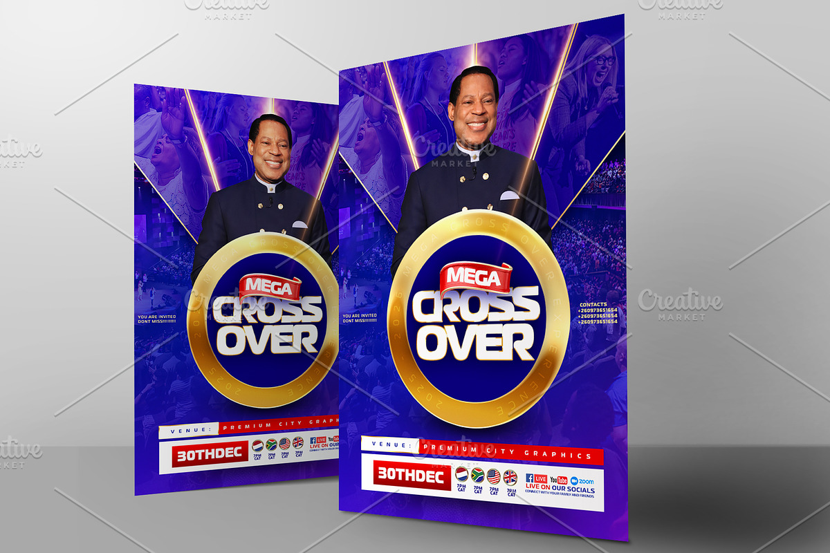Church Cross over flyer template, a Social Media Template by church flyer templates (Photo 7 of 7)