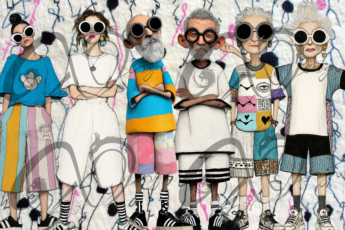 Street Style Squad: A funky clipart, a Person Illustration by NiiiNArt (Photo 6 of 6)