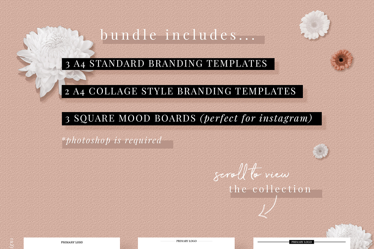 Branding & Mood Board Templates II, a Product Mockup by Pretty Bloom Designs (Photo 3 of 5)