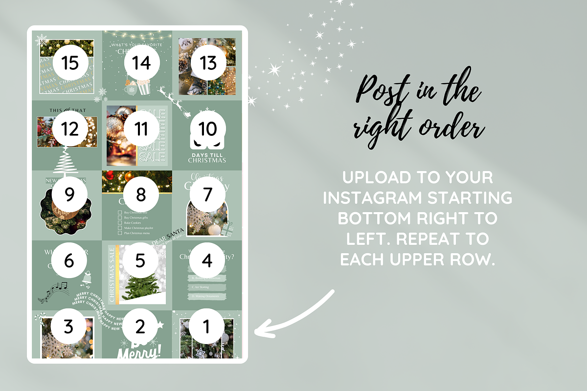 Christmas Instagram Puzzle, a Social Media Template by SunshineStudioBoutique (Photo 5 of 7)