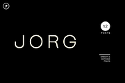 JORG - Minimal Display Font Family, a Sans Serif Font by Designova® (Thumbnail 1 of 17)