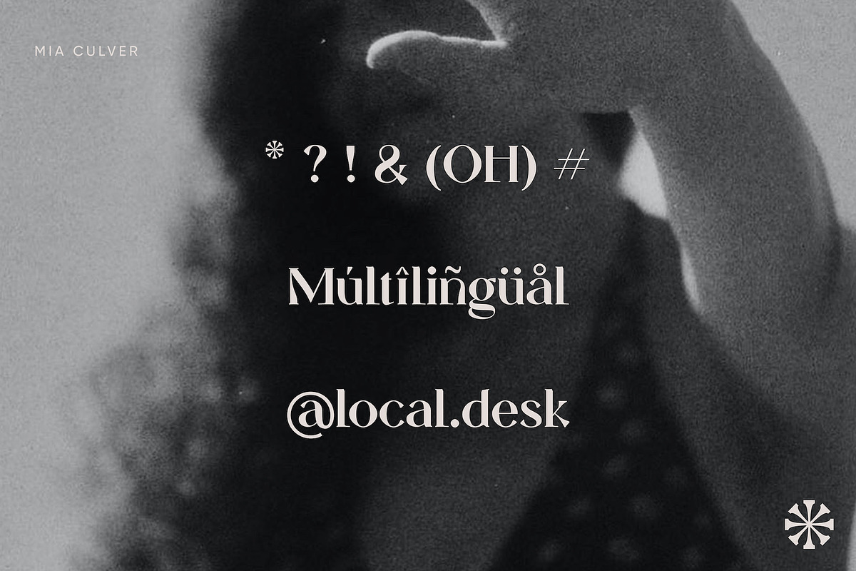 Mia Culver – Cool Display Serif, a Serif Font by Local Desk Designstudio (Photo 8 of 24)