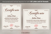 Certificate Template, a Stationery Template by Krukowski Graphics (Thumbnail 1 of 3)
