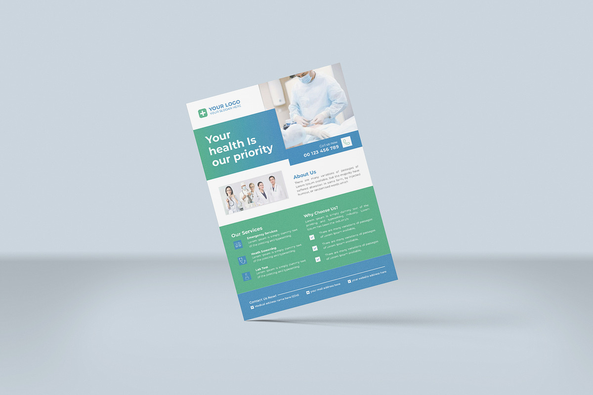 05 Medical Flyer Template, a Print Template by Lakhan1998 (Photo 8 of 8)
