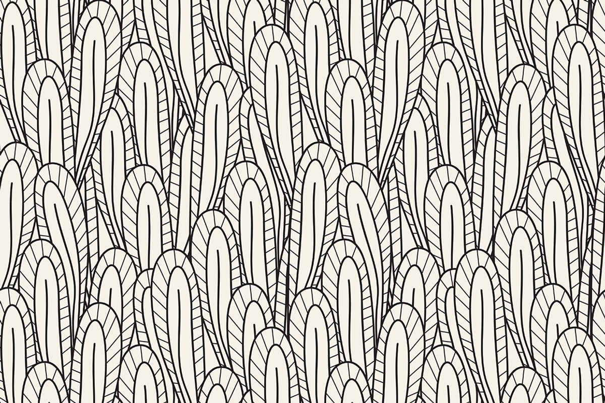Leaves Seamless Patterns Set, a Pattern Graphic by Curly_Pat (Photo 3 of 5)