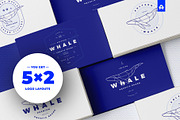 Polygonal Whale Logo Set, a Branding & Logo Template by blauananas (Thumbnail 1 of 9)