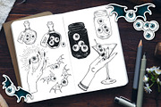 Creepy Eyes Halloween Designs, a Decorative Illustration by Croisy (Thumbnail 2 of 6)