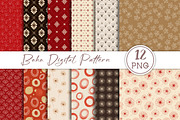 Boho Digital Pattern PNG, a Pattern Graphic by Libby Wishes (Thumbnail 1 of 5)
