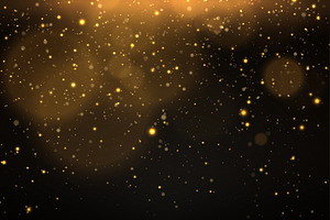 Gold Glittering Star Dust Lights