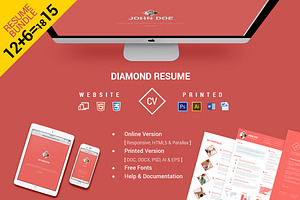CV/Resume Bundle Website & Print