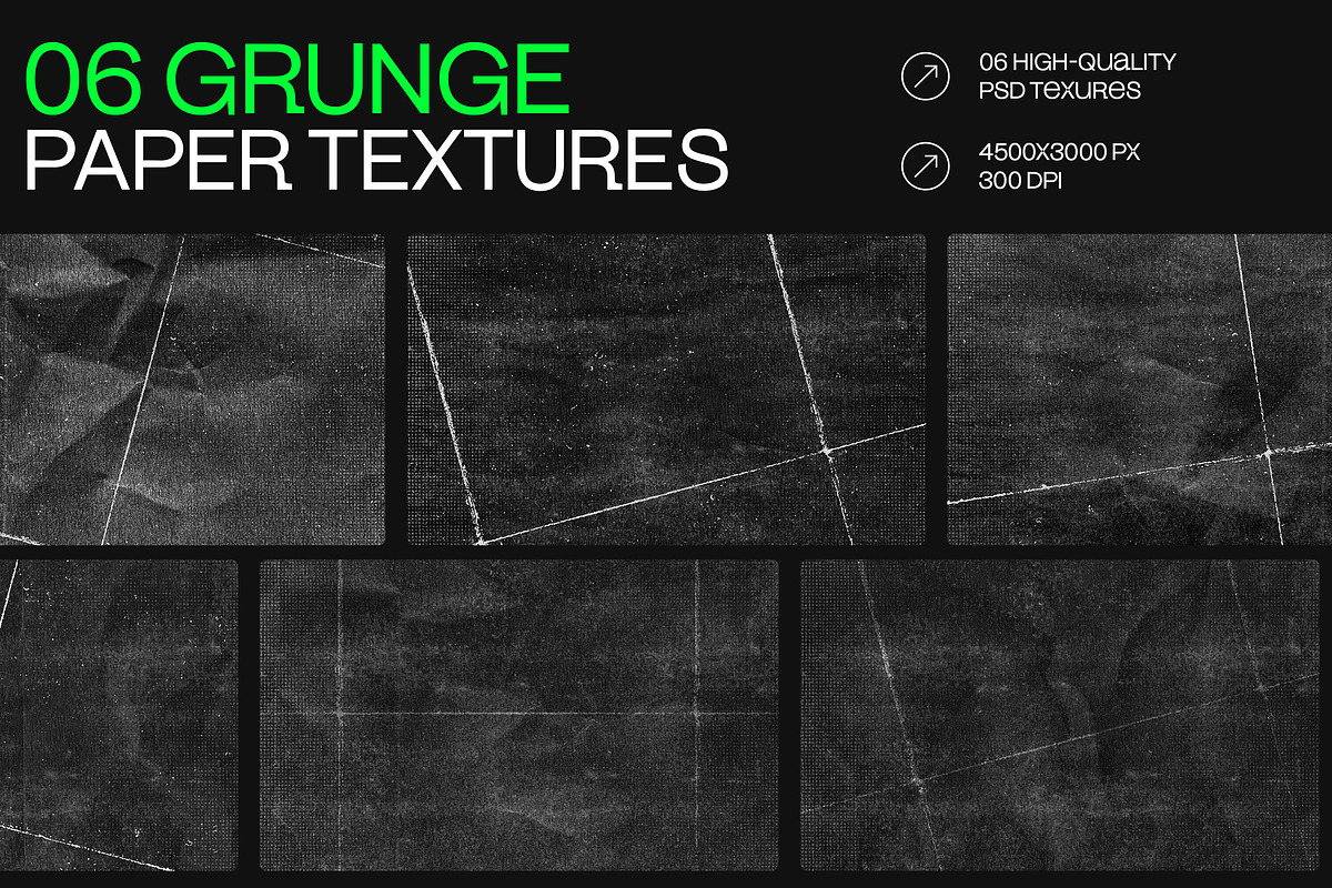 06 PSD Grunge Paper Textures, a Texture Graphic by dokudokunomi (Photo 1 of 3)