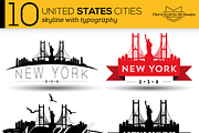10 USA Cities Skylines, an Illustration by Kursat Unsal (Thumbnail 2 of 2)