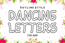 Dancing Letters-Playful Outline Font