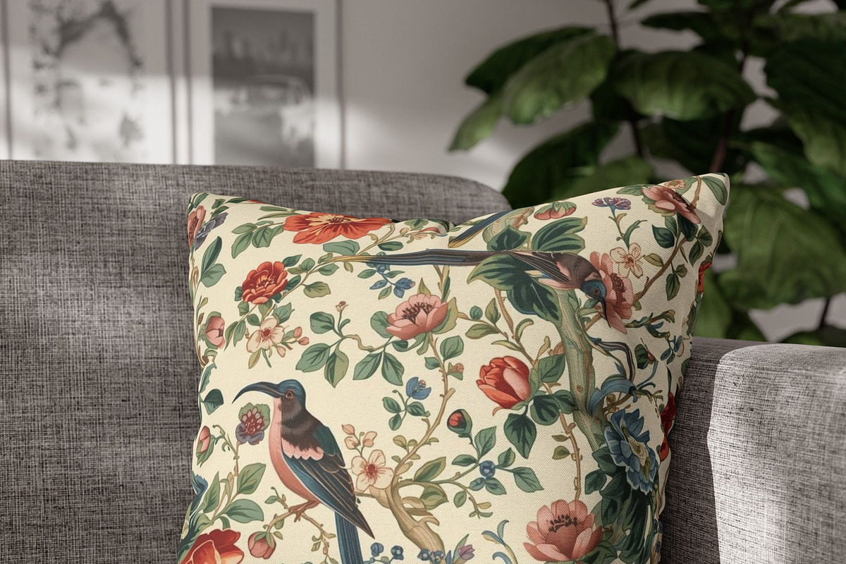 Chinoiserie Floral Seamless Pattern, a Pattern Graphic by elfy creative (Photo 3 of 3)