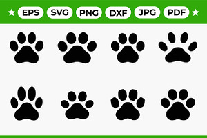 Paw Print Icon Bundle, an Object Graphic by Artonix