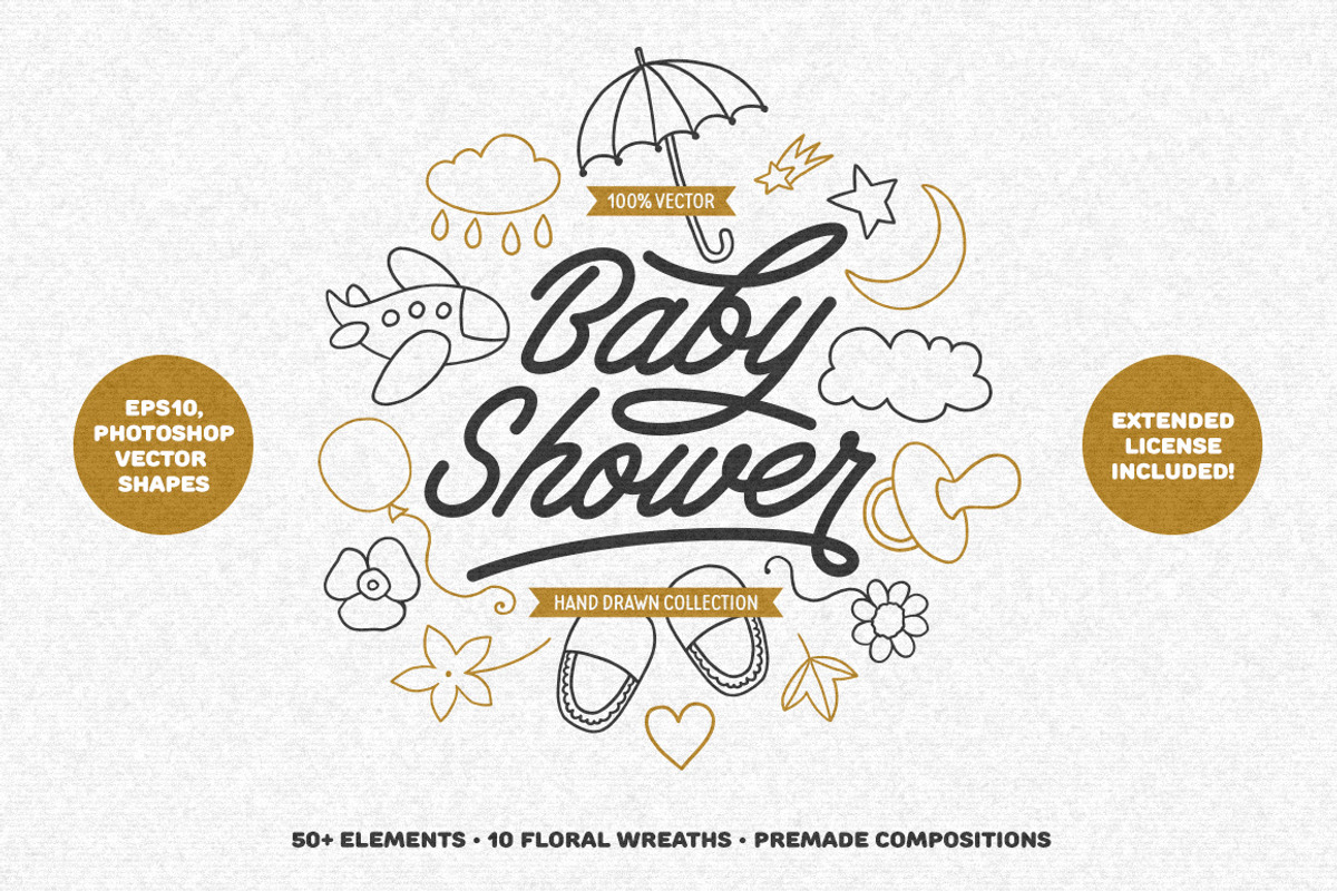 Baby Shower Collection, a Decorative Illustration by Chelovector (Photo 1 of 5)