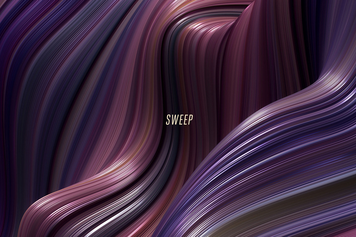 Sweep: Glossy Cascading Textures, a Texture Graphic by Chroma Supply