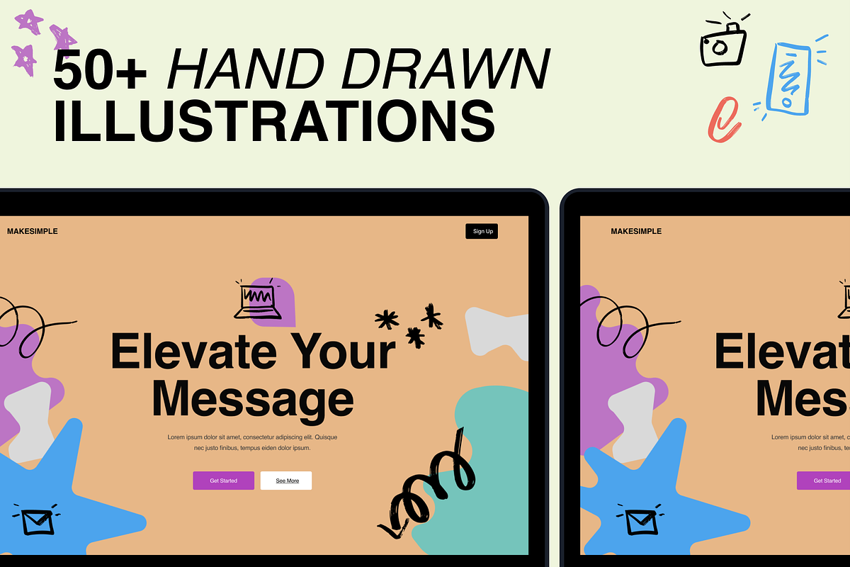 Doodles and Scribbles, a Decorative Illustration by Digital Department (Photo 4 of 5)