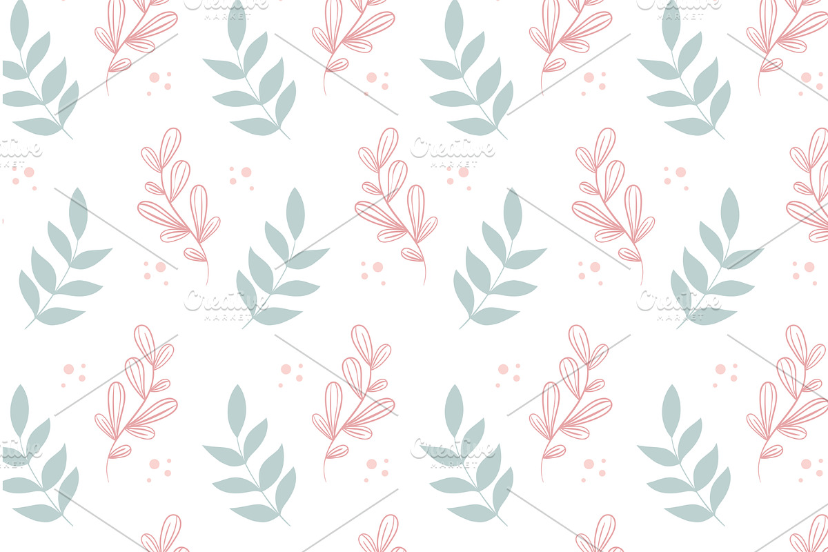seamless pattern floral, a Texture Illustration by studiogstock