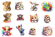 Funny Cute Animal Peeking clipart, an Illustration by Designworld (Thumbnail 3 of 3)