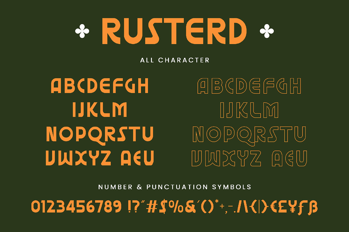 Rusterd  Retro Sans Font, a Sans Serif Font by AQR Studio (Photo 6 of 7)