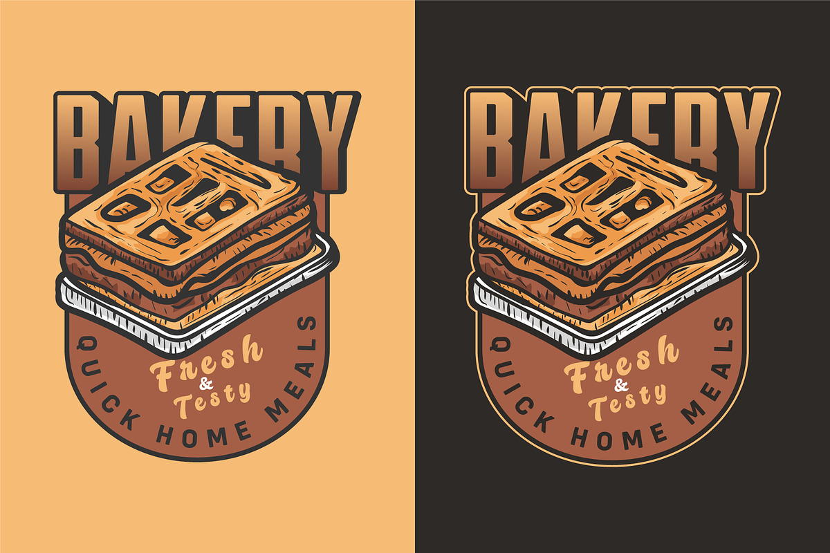 Bakery vintage hand-drawn logo, a Branding & Logo Template by Billah Hub