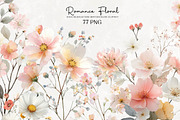 Romance Floral, Watercolor clipart, an Illustration by DreamCafeArt (Thumbnail 1 of 6)