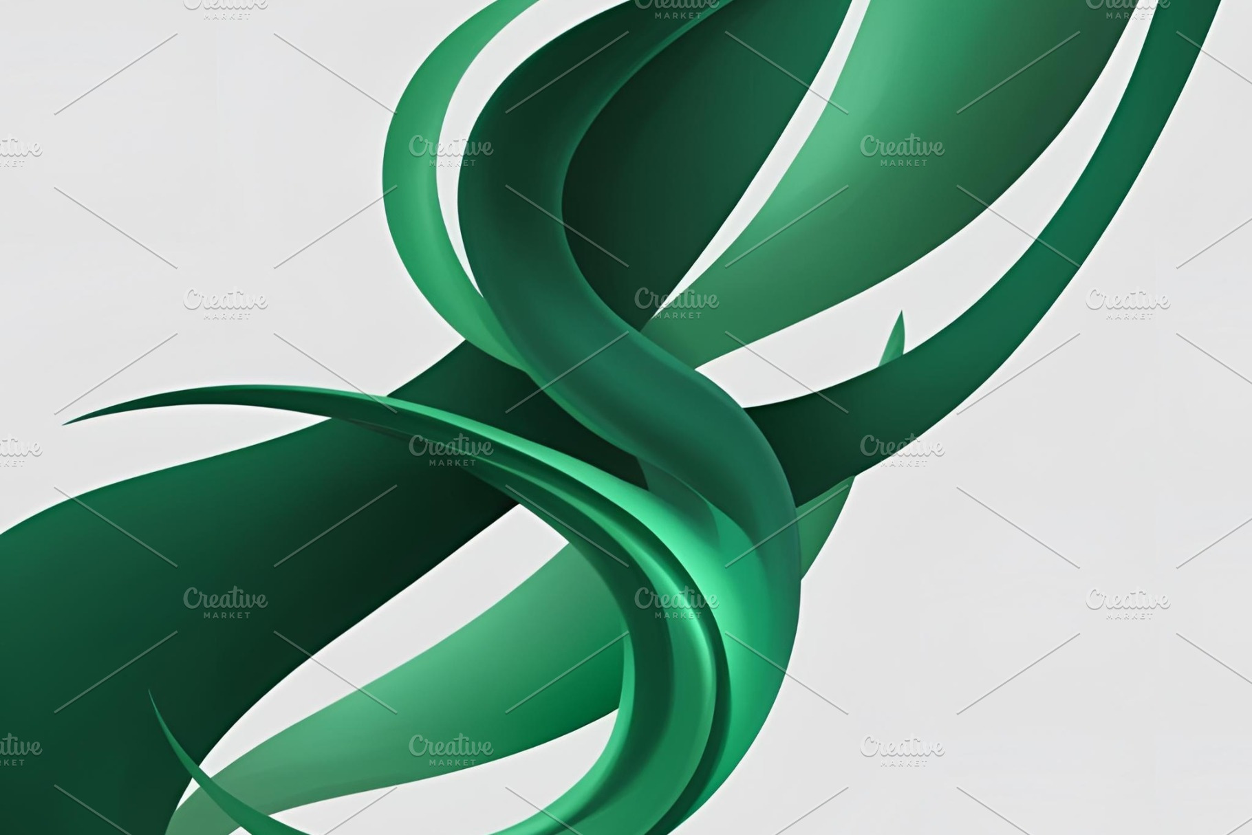 Green swirl abstract image, an Abstract Photo by ComfortQ