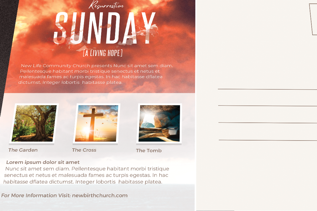 Resurrection Sunday Flyer | Canva, a Flyer Template by loswl (Photo 7 of 7)