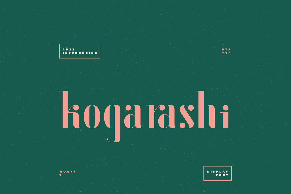 Kogarashi Display Font, a Serif Font by infernostudio3 (Photo 1 of 10)