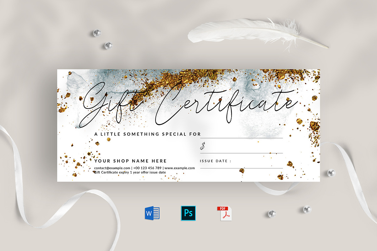 Gift Certificate, a Card Template by Amit Debnath (Photo 1 of 6)