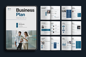 Digital Business Plan Template, a Brochure Template by E-Type