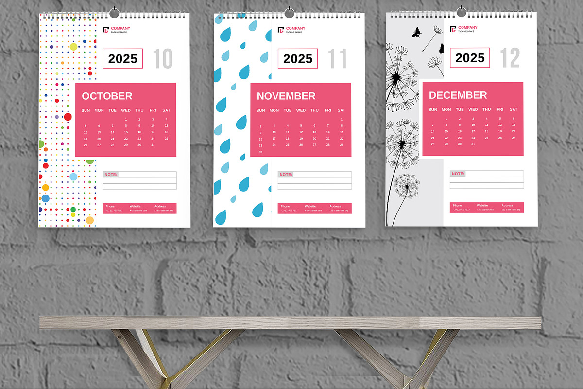 Calendar Template 2025, a Stationery Template by MightyDesign (Photo 4 of 7)
