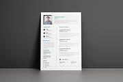 Minimal Resume Template Layout, a Resume Template by Seeing-art (Thumbnail 3 of 4)