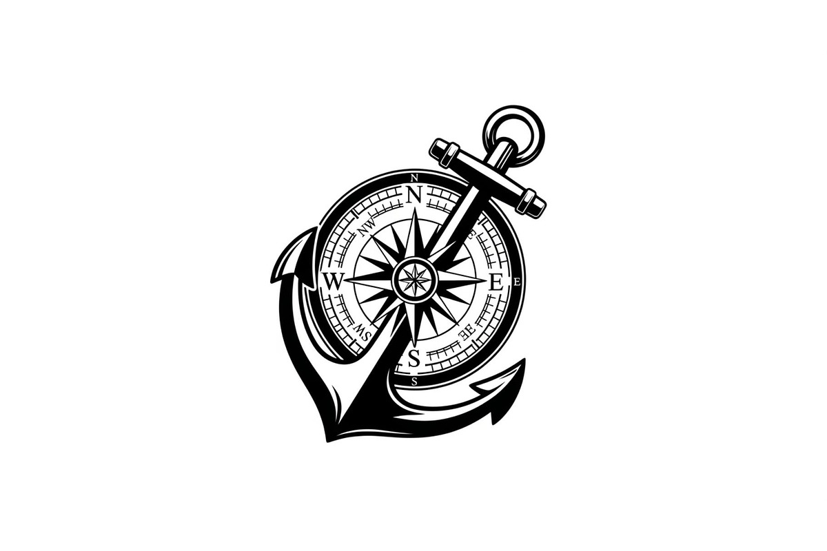 Nautical Anchor Compass Bundle, an Illustration by Creativeshirt (Photo 19 of 31)