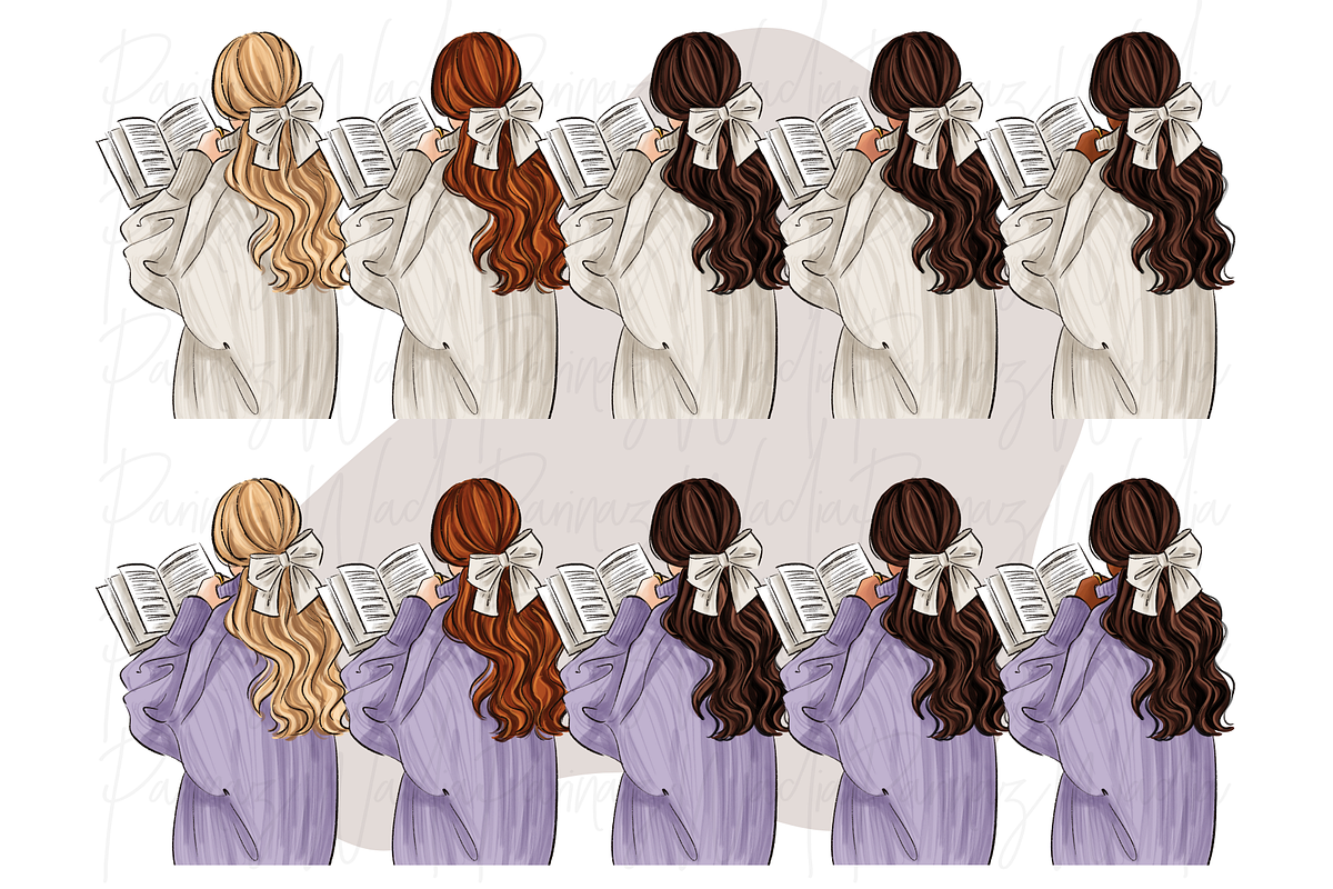 Girls with Books, a Person Illustration by Parinaz Wadia Design (Photo 4 of 11)