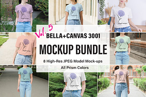 Bella Canvas 3001 Mockup Bundle