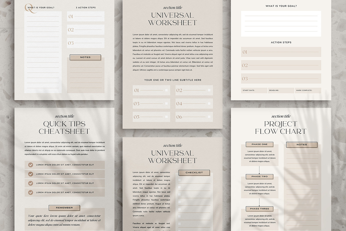 Aesthetic Workbook Template CANVA, a Brochure Template by Studio Loire (Photo 11 of 18)
